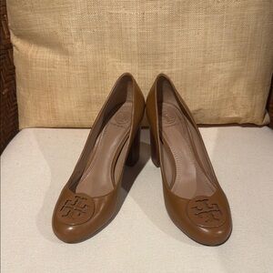 Tory Burch Brown Leather Heels